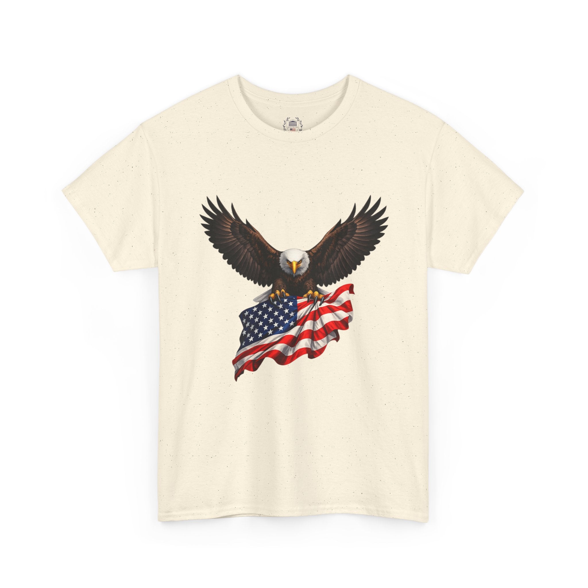 Seven Pillars of Freedom Tee — Patriotic Columns Shield Design