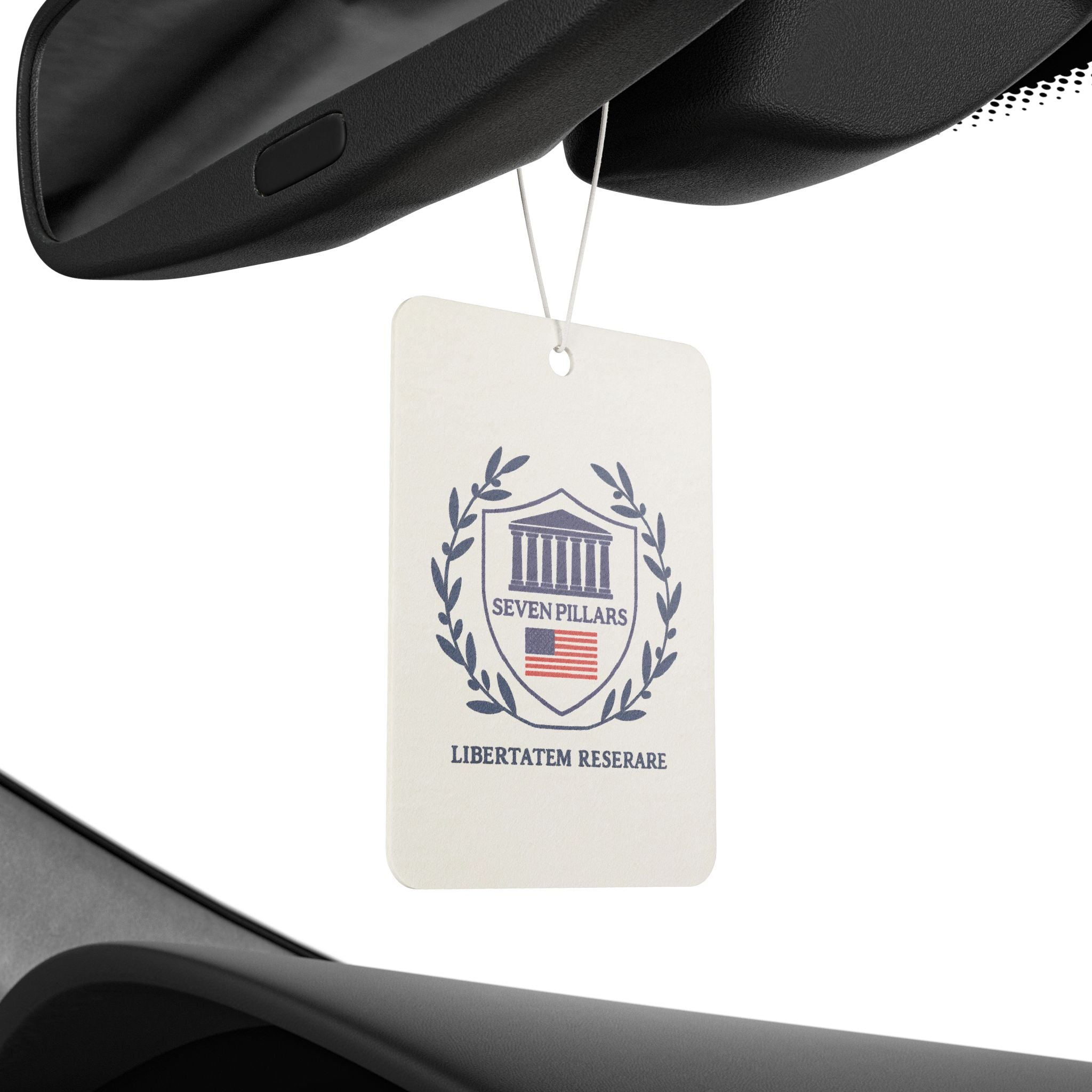 Seven Pillars Car Air Freshener - Freshen Your Ride with Liberty Inspired Design