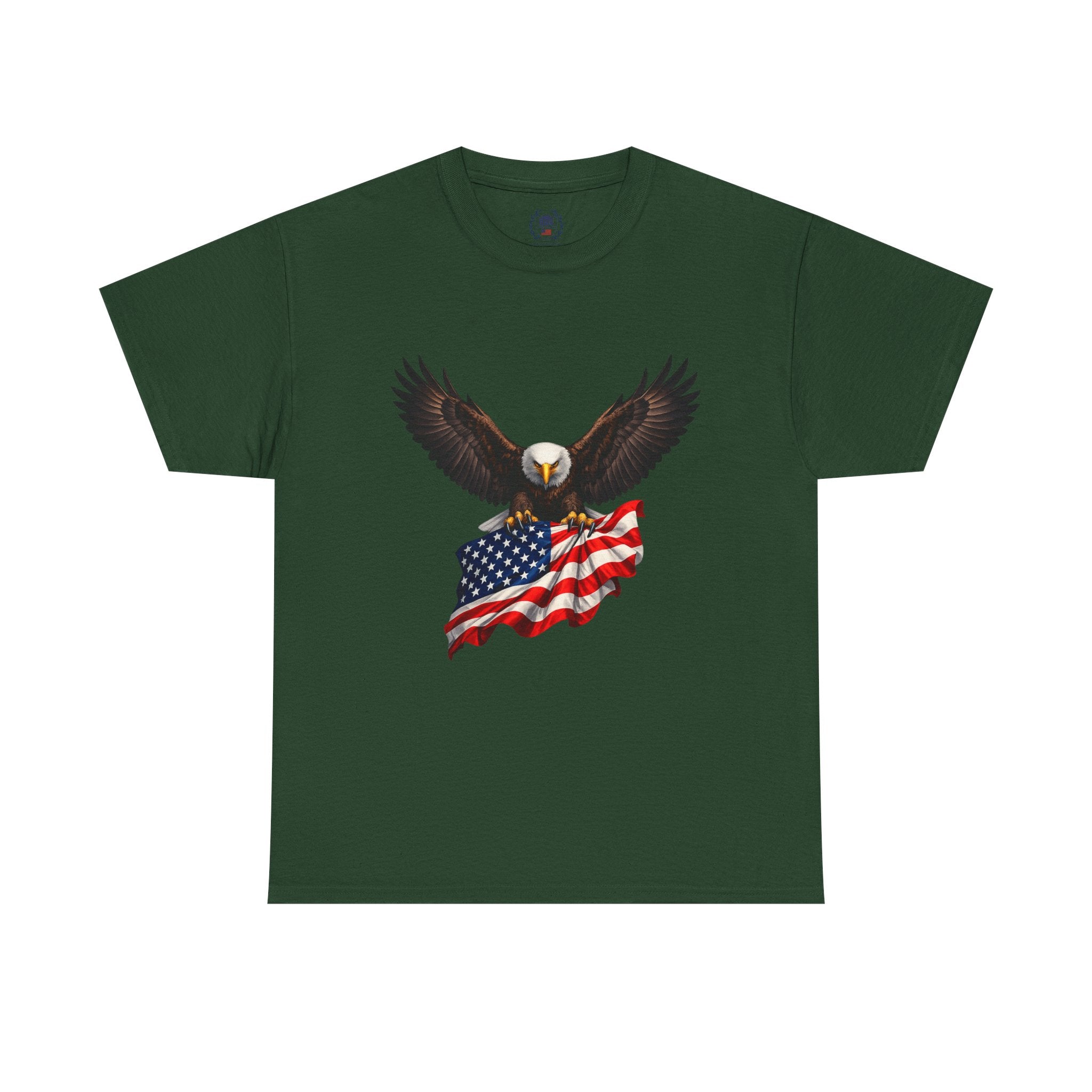 Seven Pillars of Freedom Tee — Patriotic Columns Shield Design
