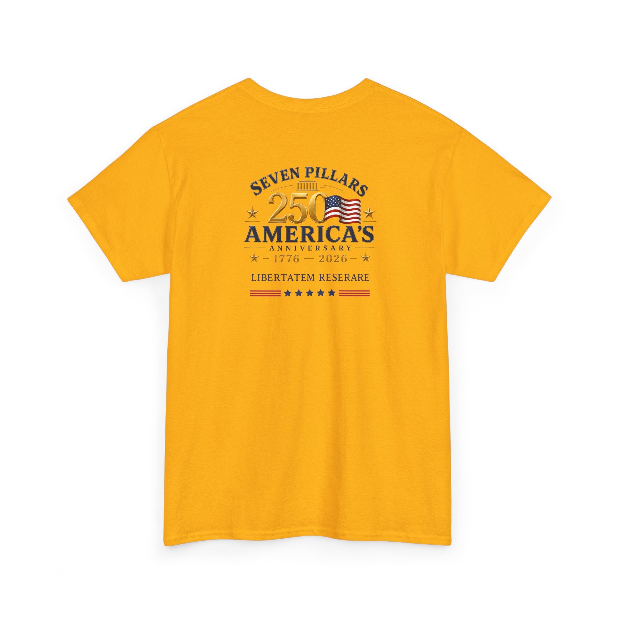 America 250th Anniversary Shirt | Eagle Flag 1776-2026 Tee | Seven Pillars Patriotic T-Shirt | 4th of July Independence Day Gift