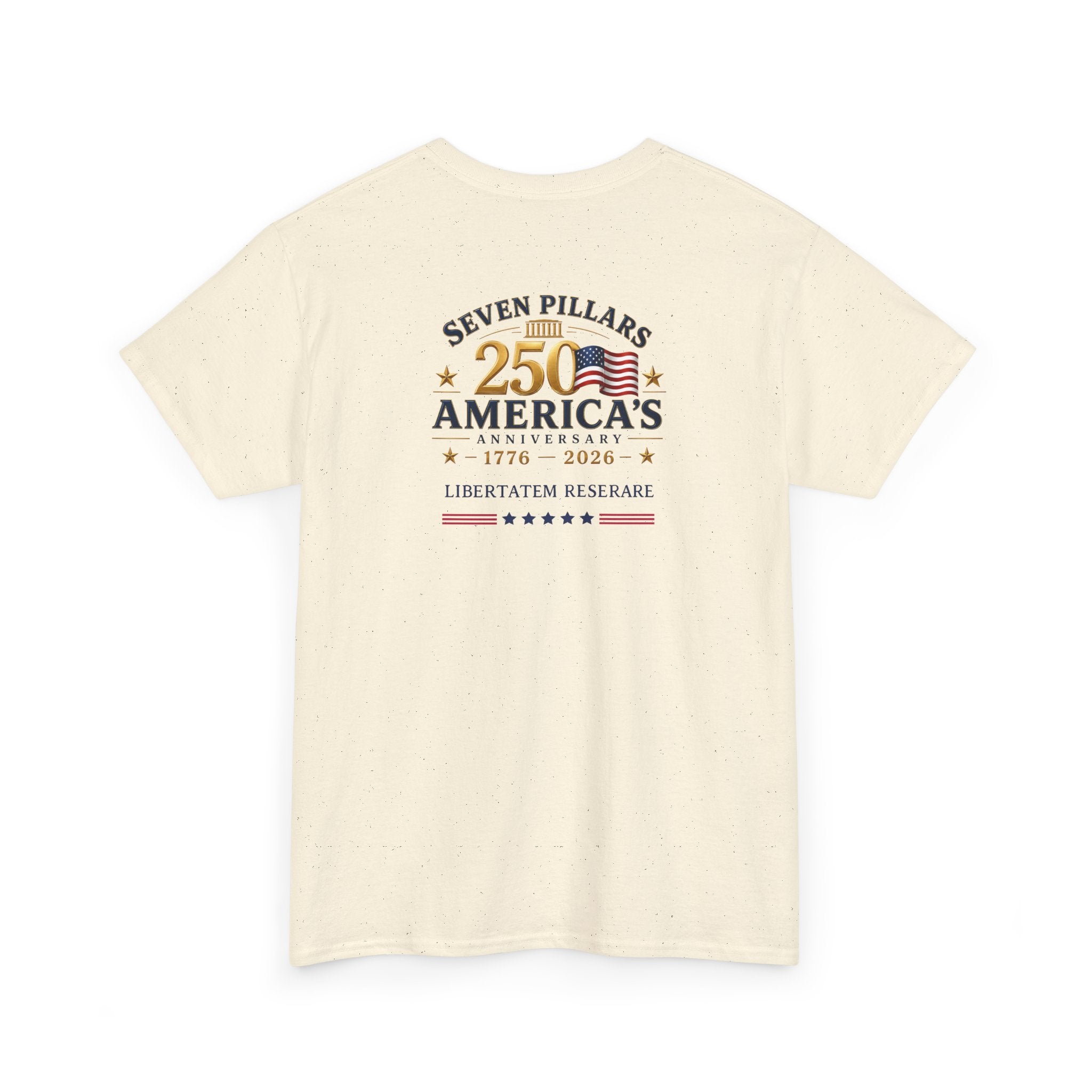 America 250th Anniversary Shirt | Eagle Flag 1776-2026 Tee | Seven Pillars Patriotic T-Shirt | 4th of July Independence Day Gift