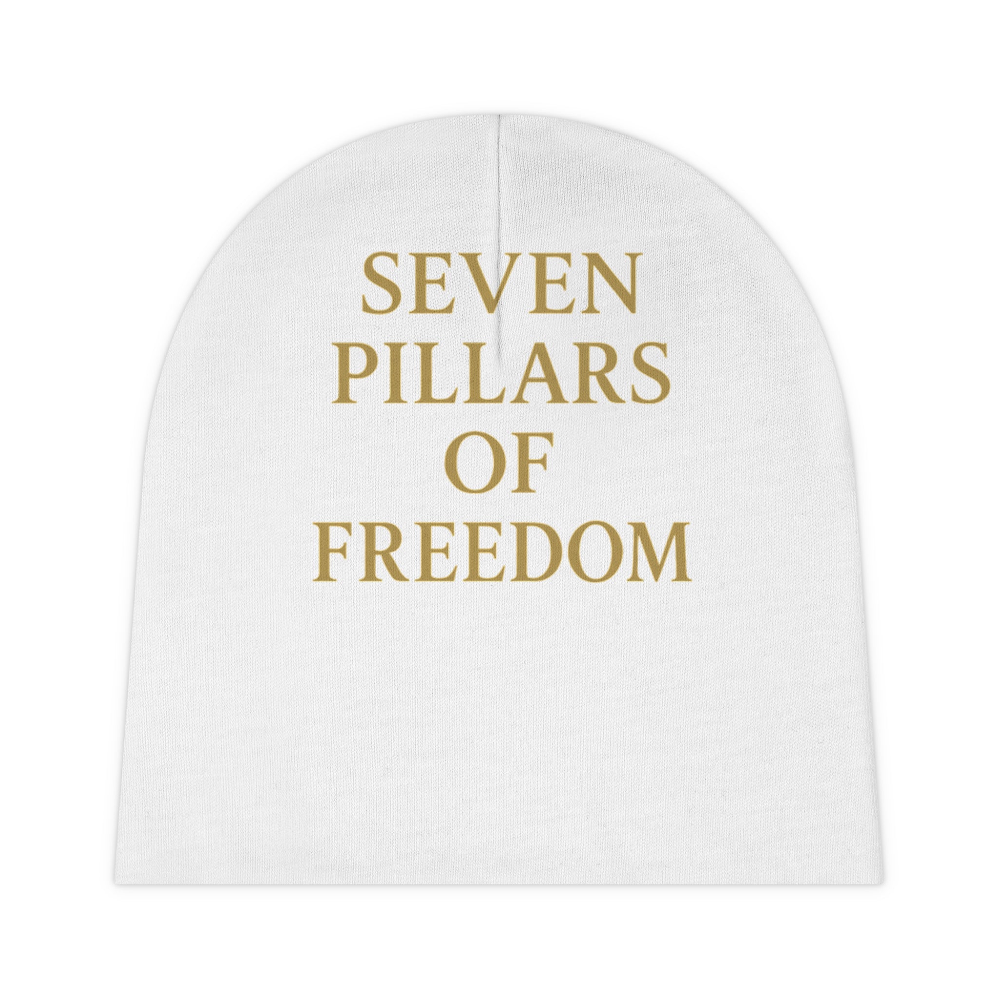 Golden Freedom Baby Beanie - Cute Baby Hat, Newborn Gift, Toddler Accessories, Inspirational Baby Wear, Celebration Beanie