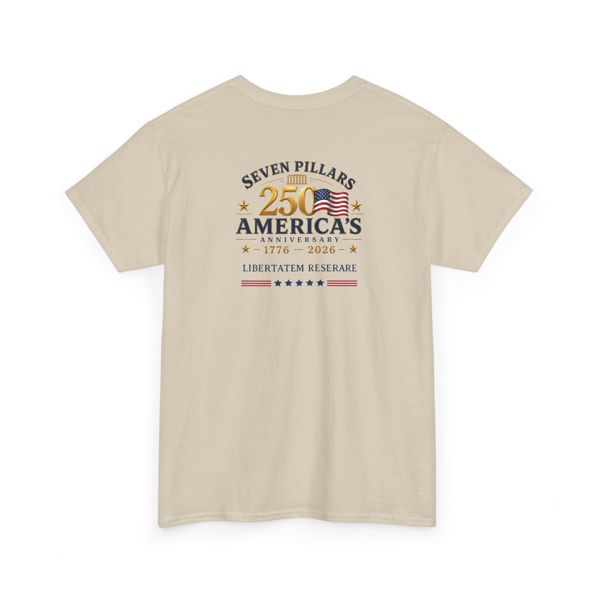 America 250th Anniversary Shirt | Eagle Flag 1776-2026 Tee | Seven Pillars Patriotic T-Shirt | 4th of July Independence Day Gift