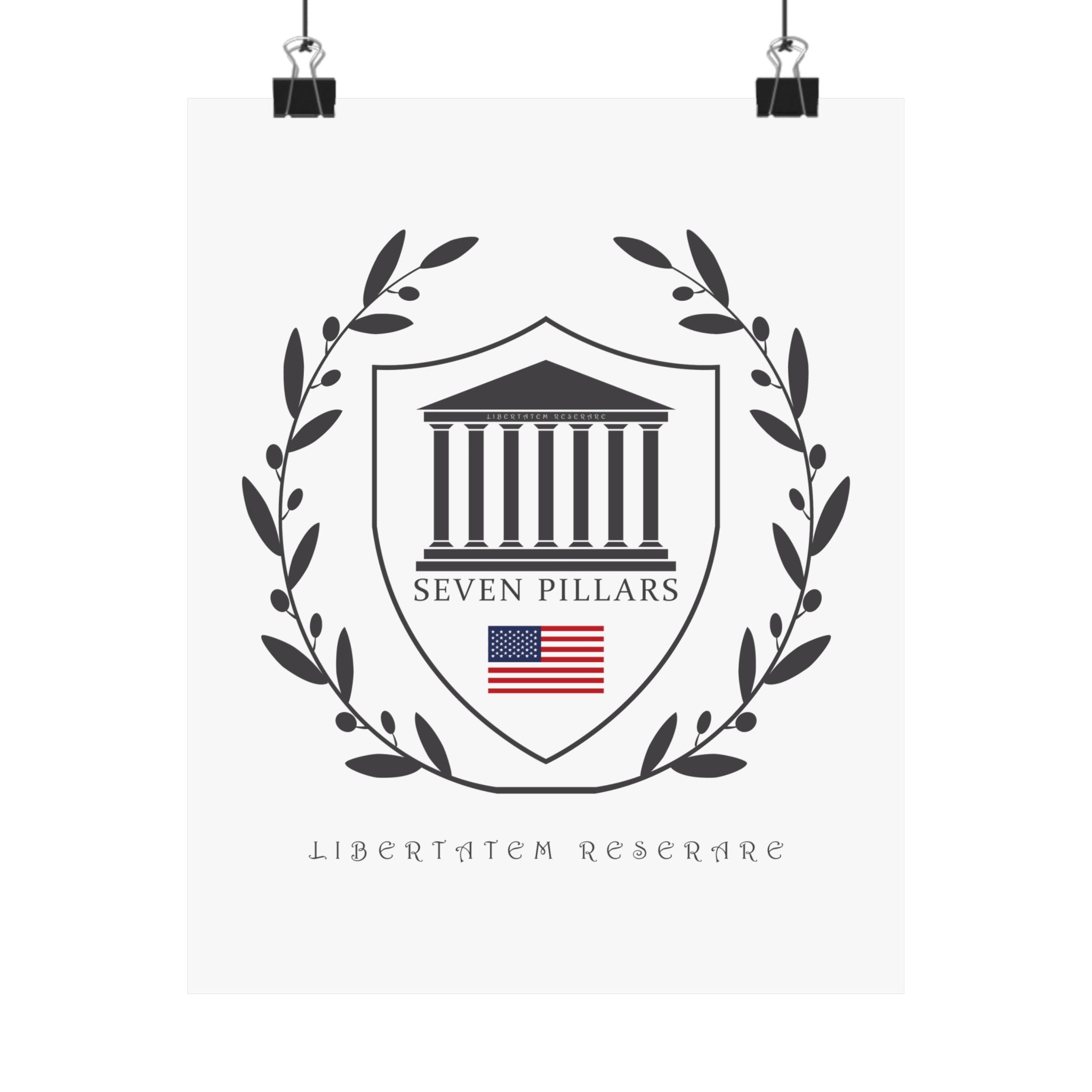 Patriotic Wall Art Poster - Seven Pillars Design
