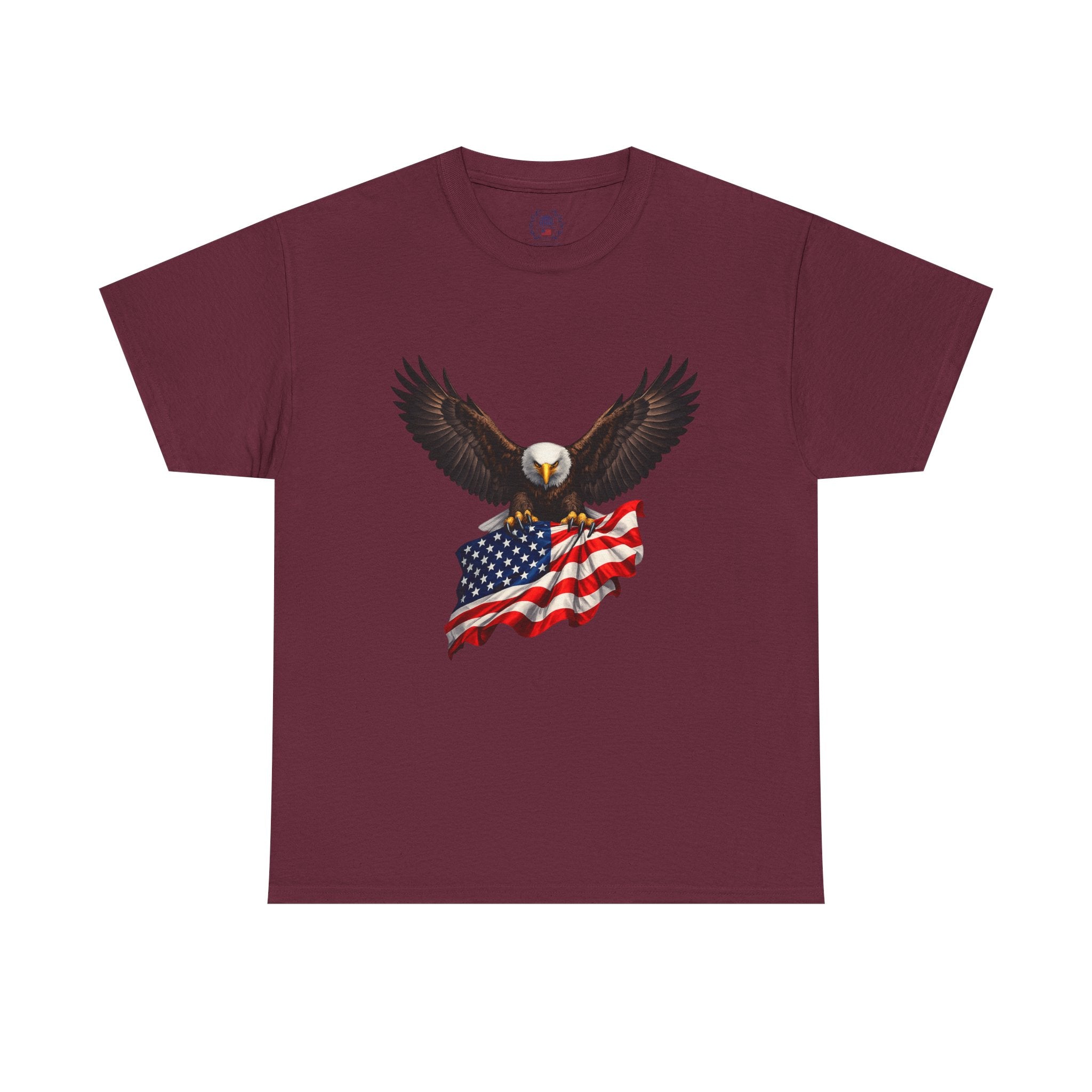 Seven Pillars of Freedom Tee — Patriotic Columns Shield Design