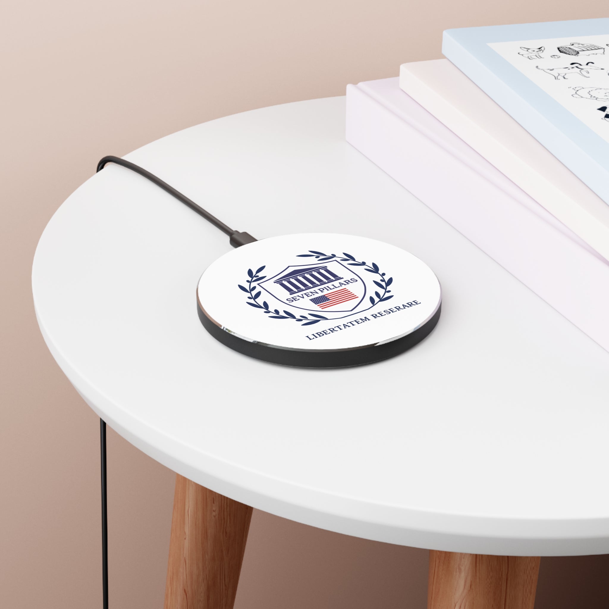 Elegant Wireless Charger with Seven Pillars Design