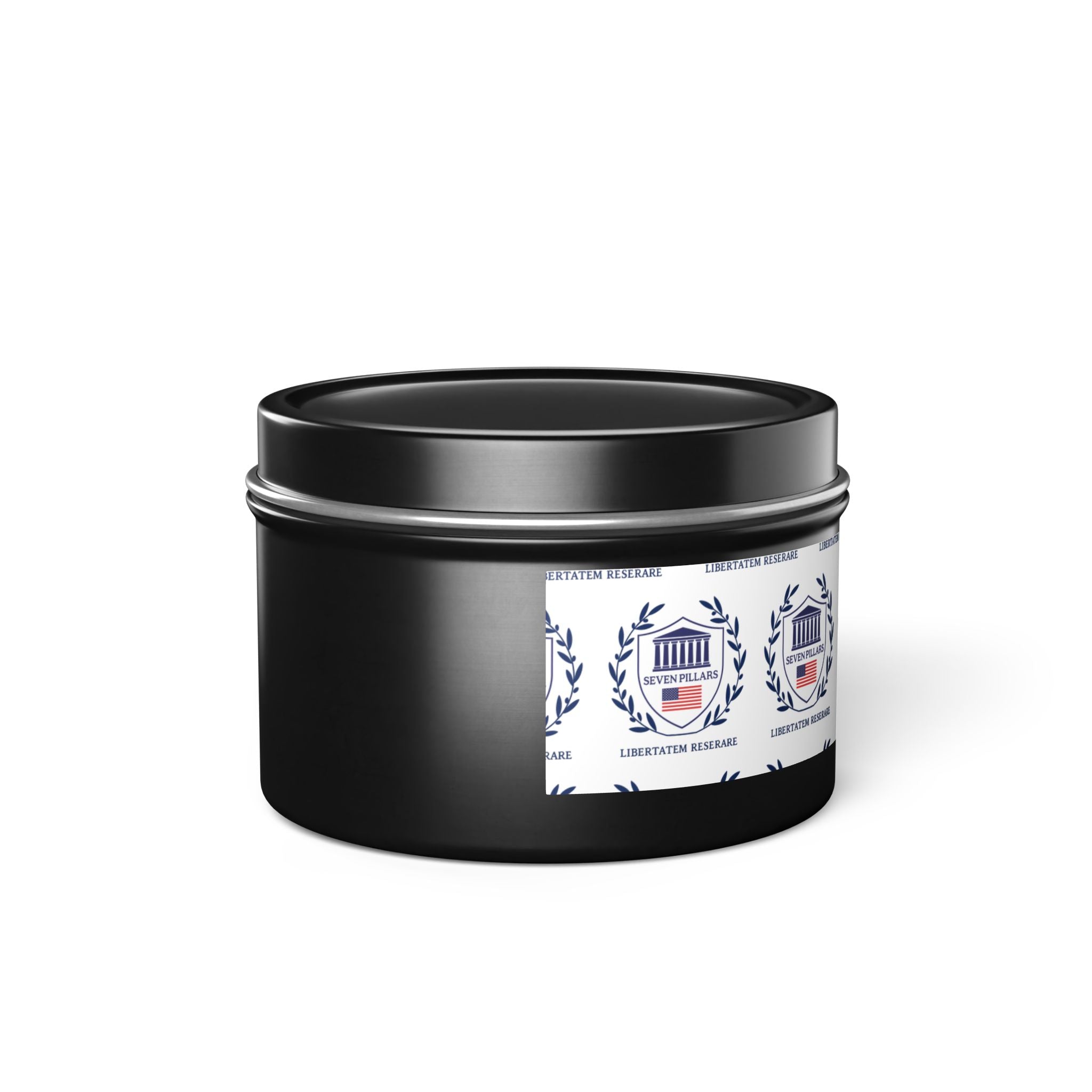 Minimalist Tin Candle — Seven Pillars of Freedom Scented Candle