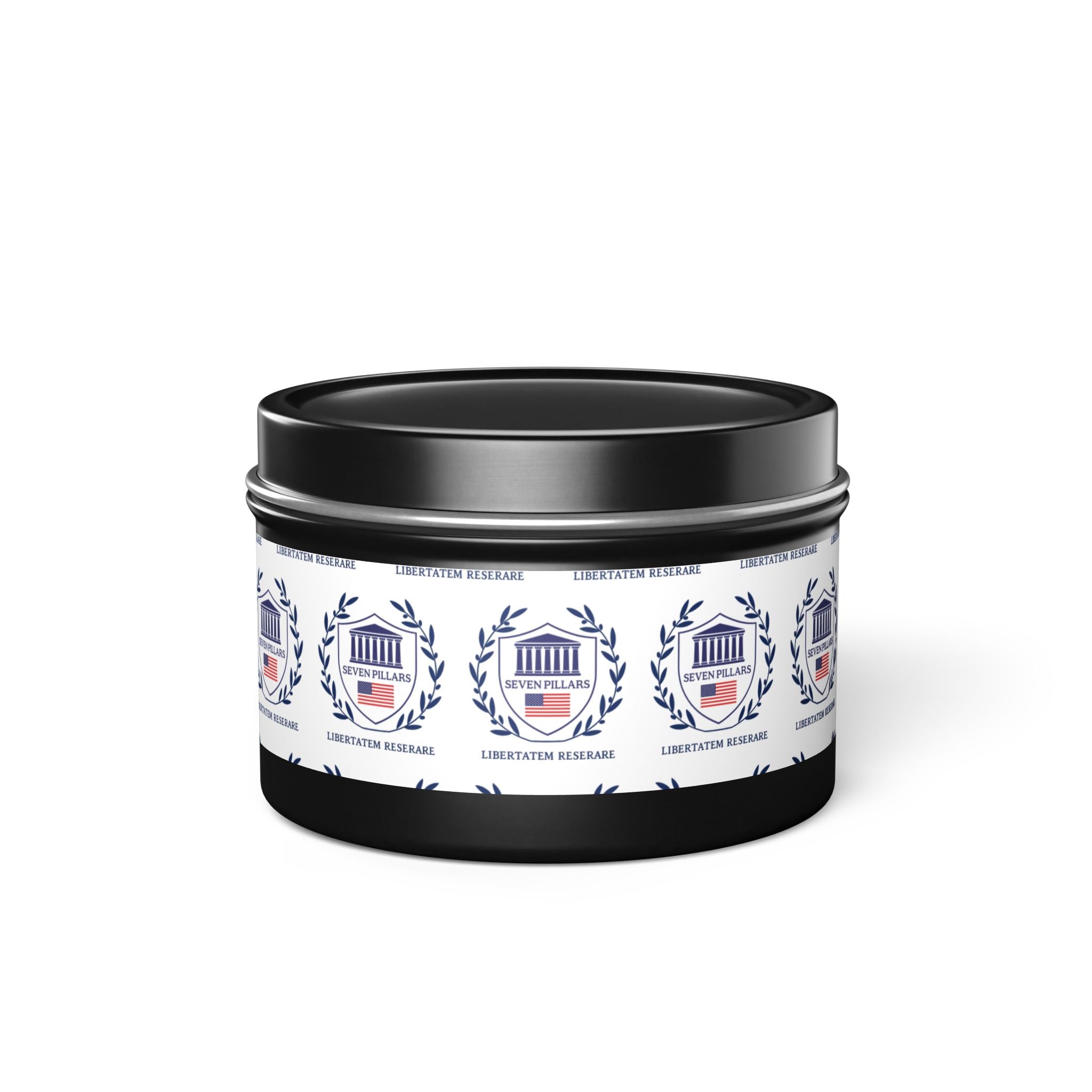Minimalist Tin Candle — Seven Pillars of Freedom Scented Candle