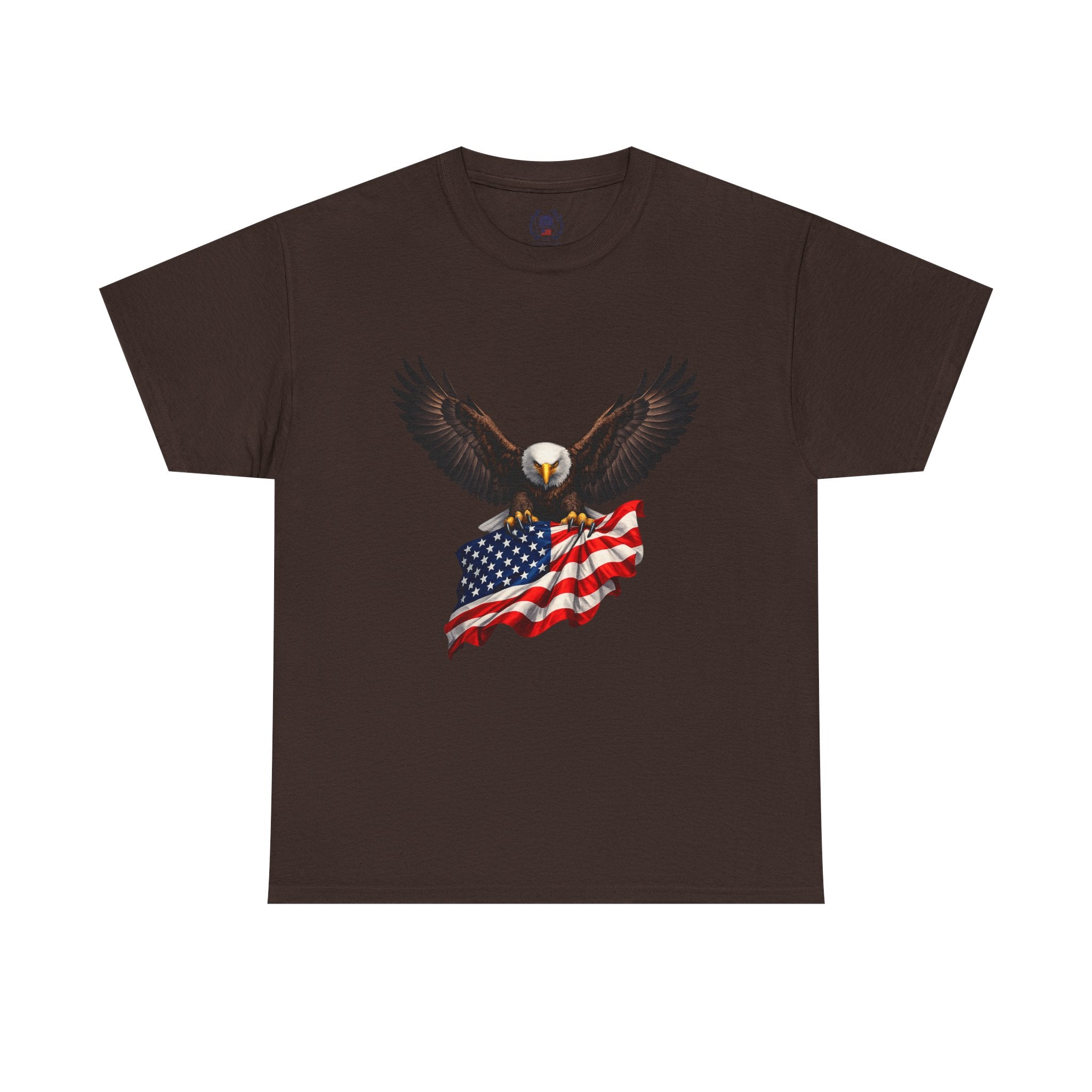 Seven Pillars of Freedom Tee — Patriotic Columns Shield Design