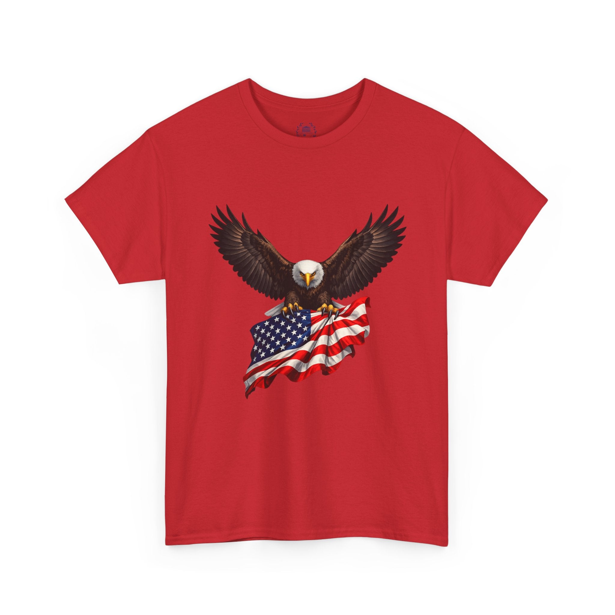 Seven Pillars of Freedom Tee — Patriotic Columns Shield Design