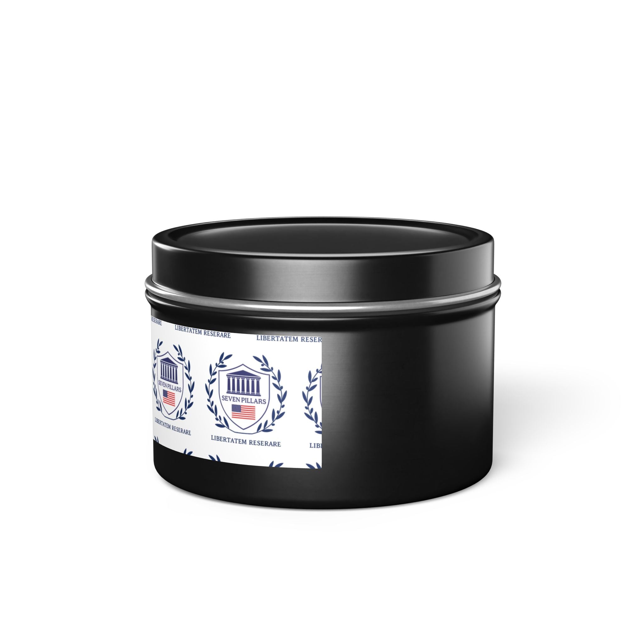 Minimalist Tin Candle — Seven Pillars of Freedom Scented Candle