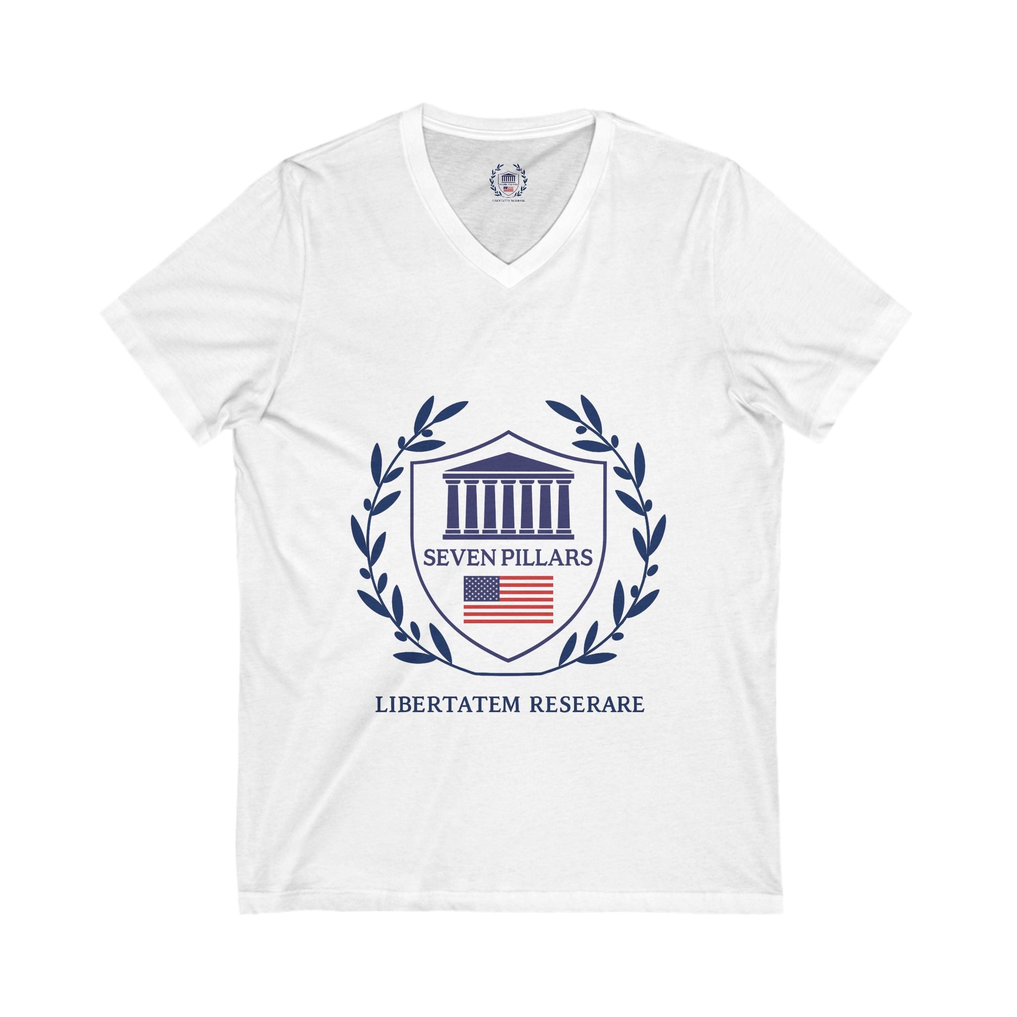 V-Neck Tee - Stand, Choice, Movement - American System Pillars