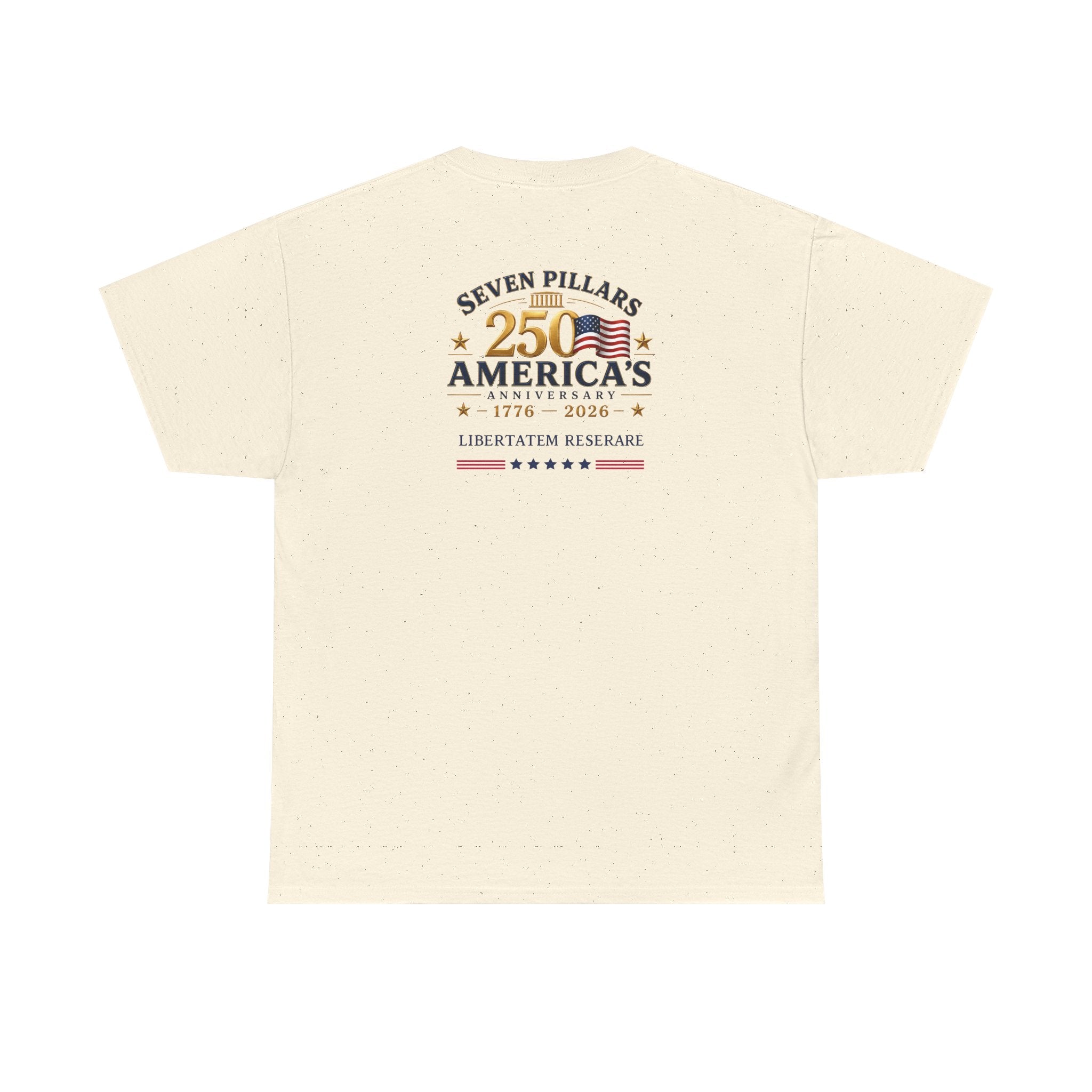 America 250th Anniversary Shirt | Eagle Flag 1776-2026 Tee | Seven Pillars Patriotic T-Shirt | 4th of July Independence Day Gift