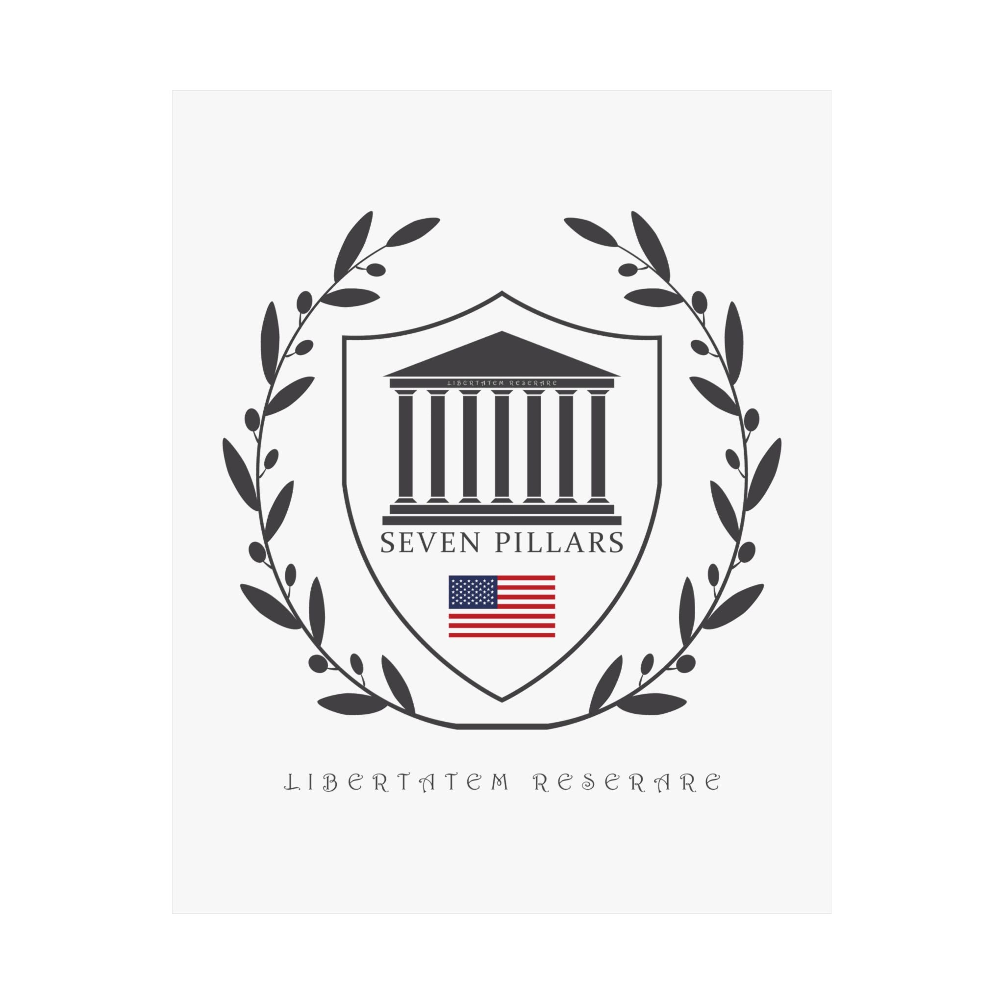 Patriotic Wall Art Poster - Seven Pillars Design