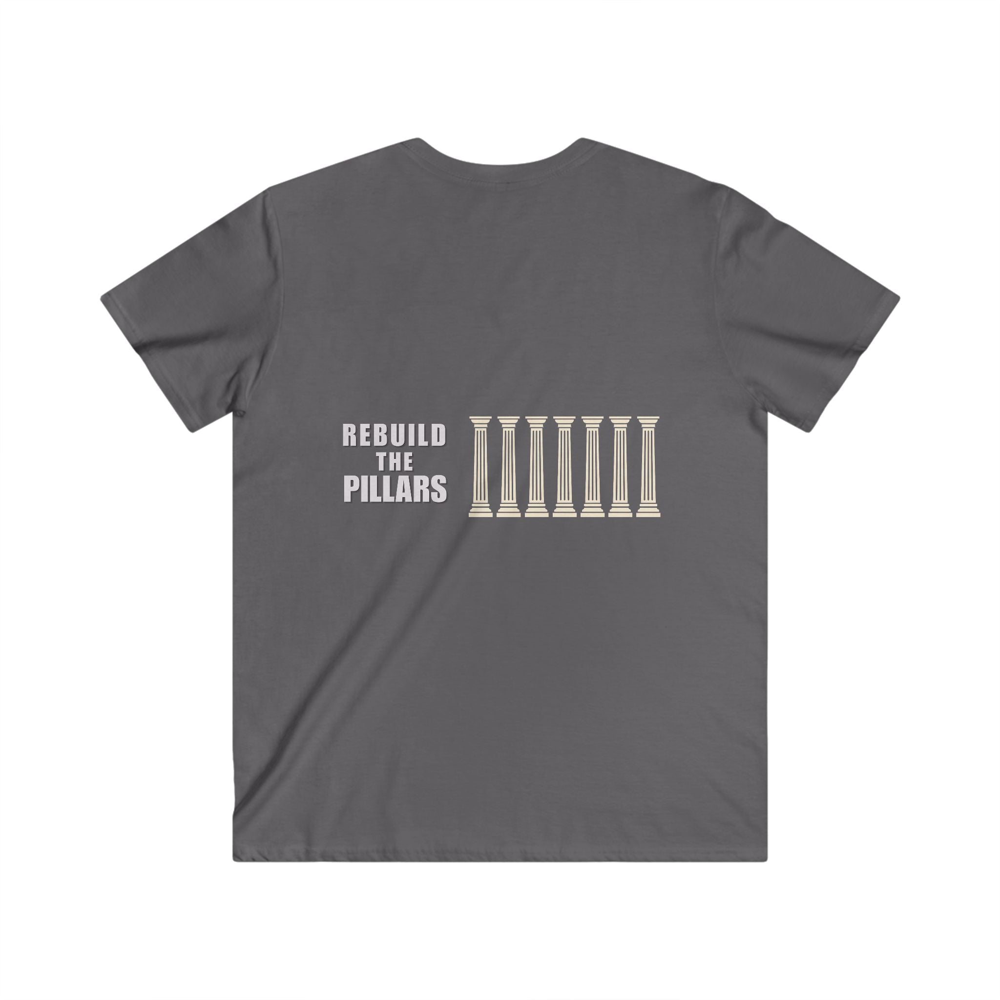 V-Neck Tee - Seven Pillars Freedom Support Cause Stand Up Voice