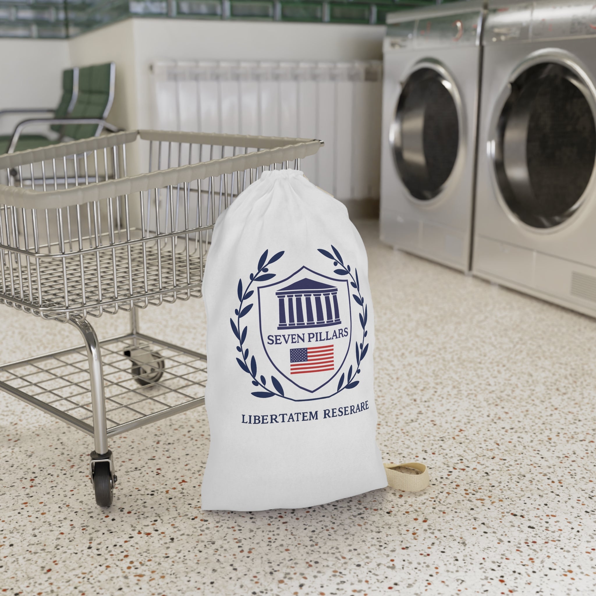 Stylish Laundry Bag with Seven Pillars Design, Eco-friendly Storage, Home Organization, College Dorm Essentials, Gift for Students, [...]