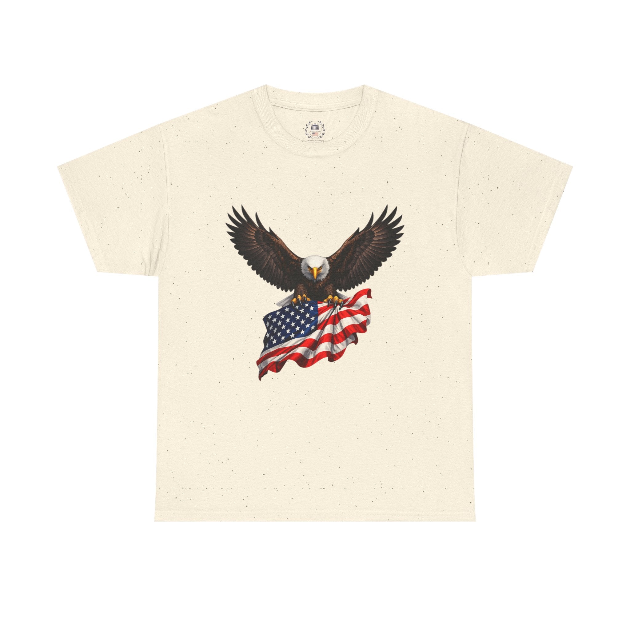 Seven Pillars of Freedom Tee — Patriotic Columns Shield Design