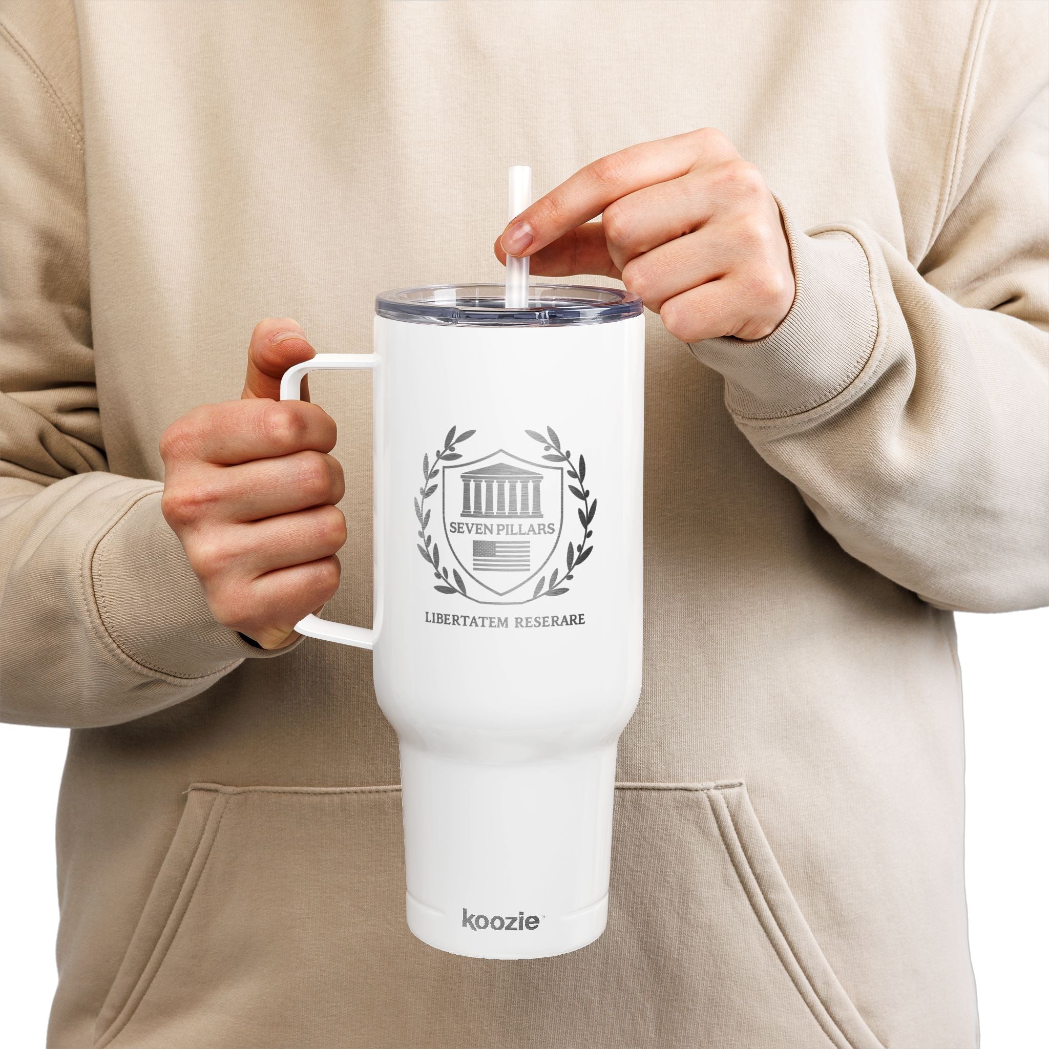 SEVEN PILLARS Insulated Tumbler (Engraved Support Seven Pillars Freedom Design)