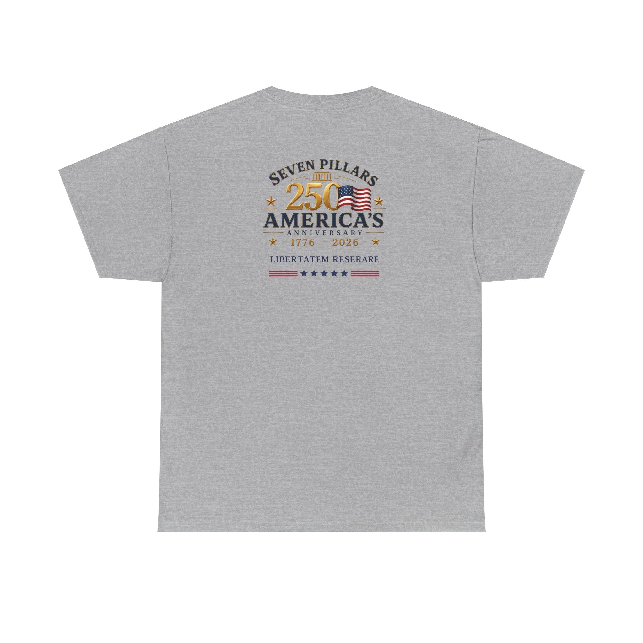 America 250th Anniversary Shirt | Eagle Flag 1776-2026 Tee | Seven Pillars Patriotic T-Shirt | 4th of July Independence Day Gift