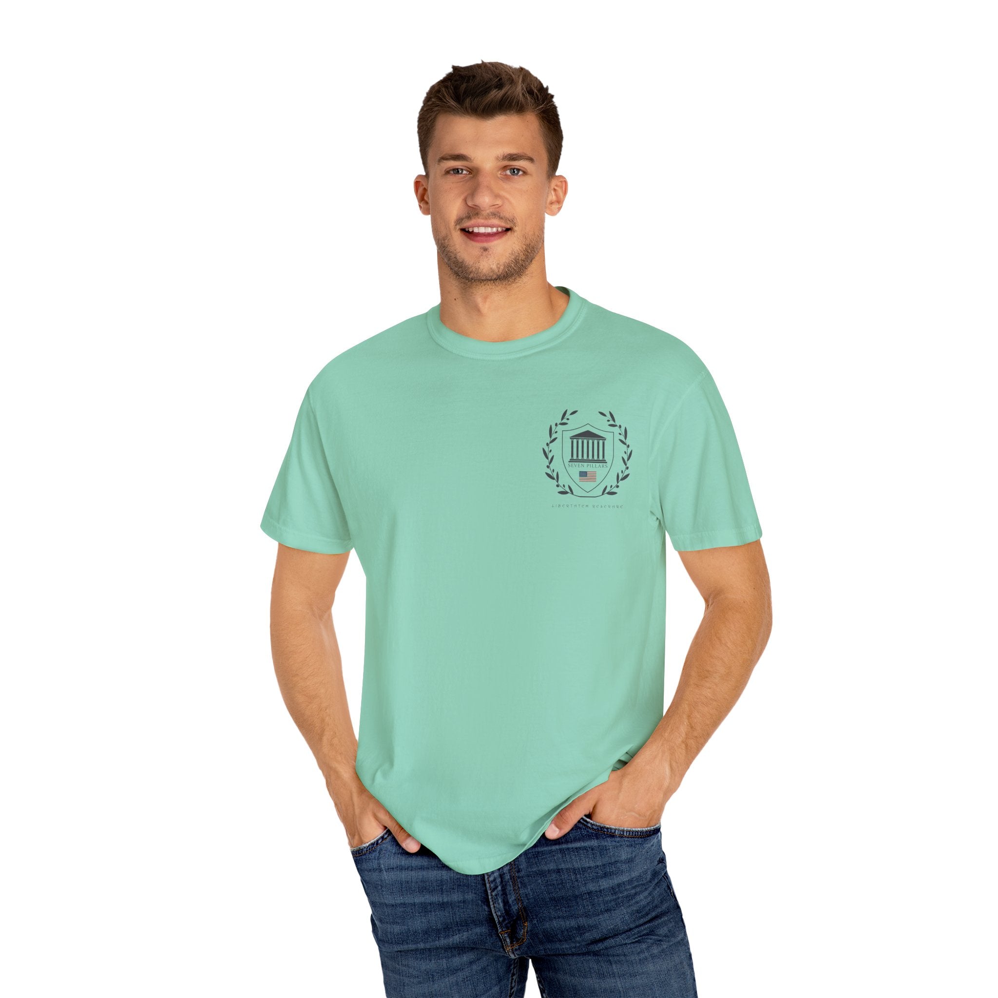 Cool T-Shirt Seven Pillars Unisex Garment-Dyed