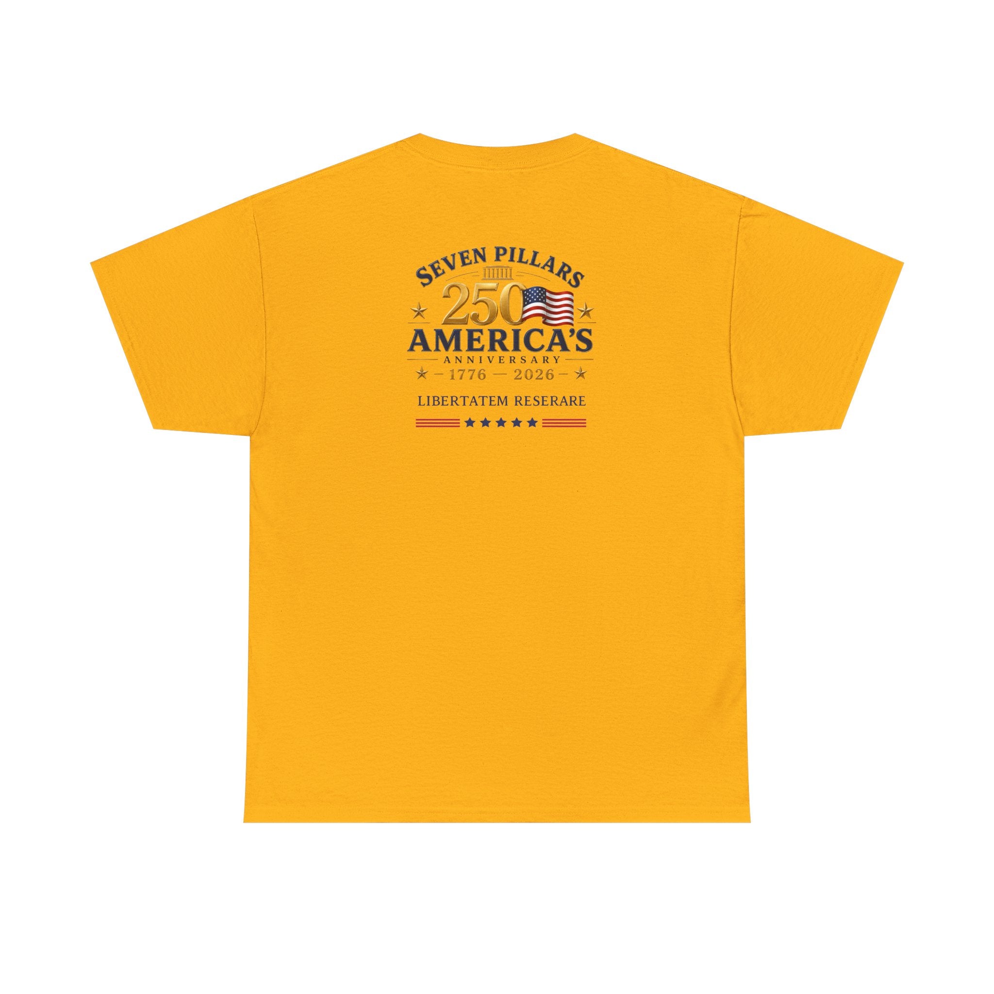 America 250th Anniversary Shirt | Eagle Flag 1776-2026 Tee | Seven Pillars Patriotic T-Shirt | 4th of July Independence Day Gift