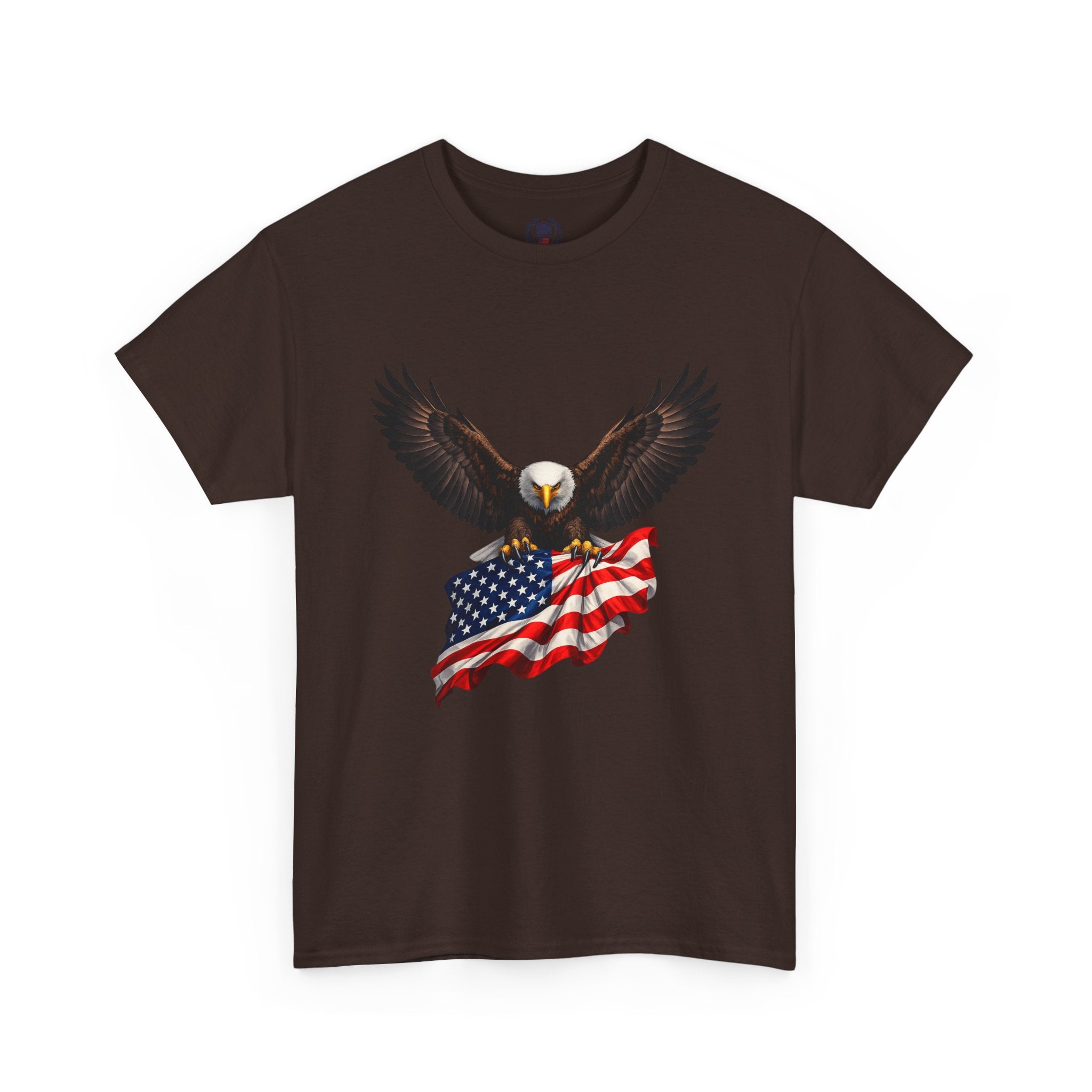 Seven Pillars of Freedom Tee — Patriotic Columns Shield Design