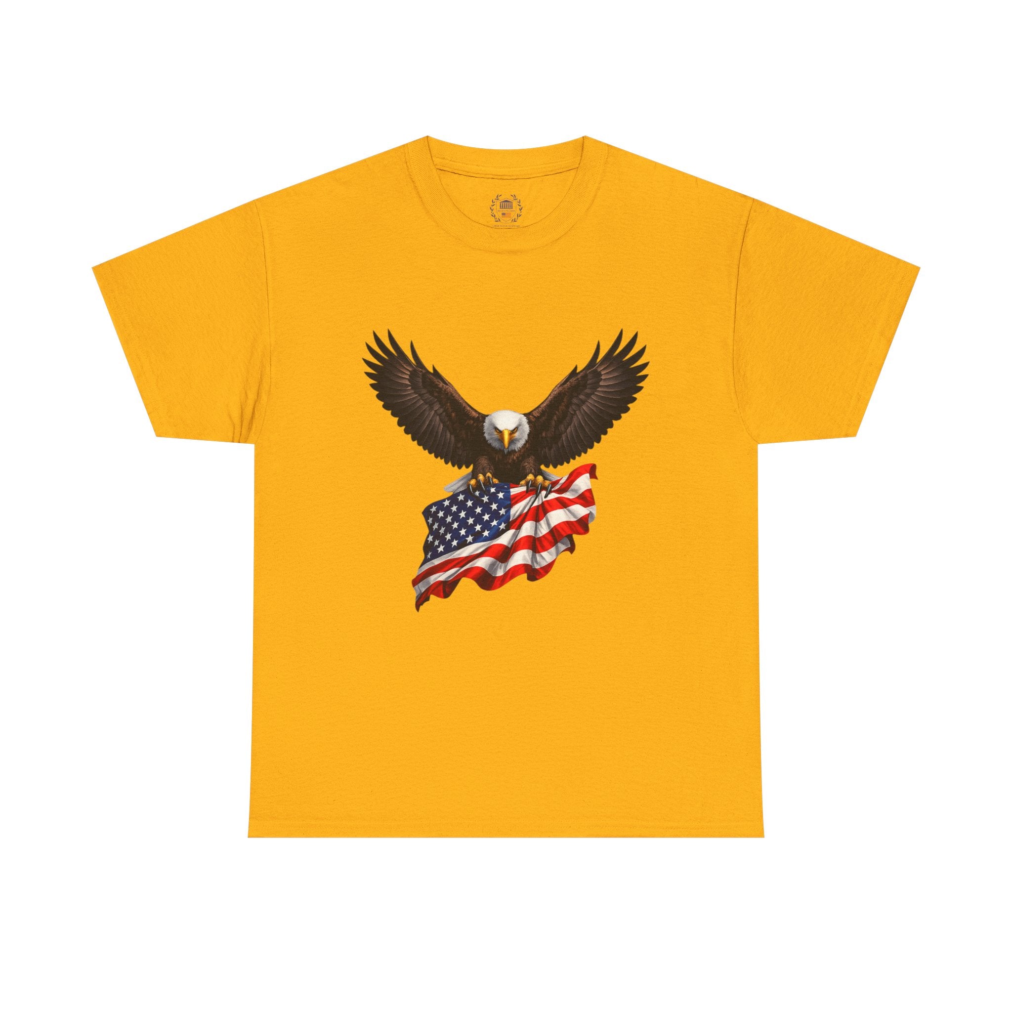 Seven Pillars of Freedom Tee — Patriotic Columns Shield Design