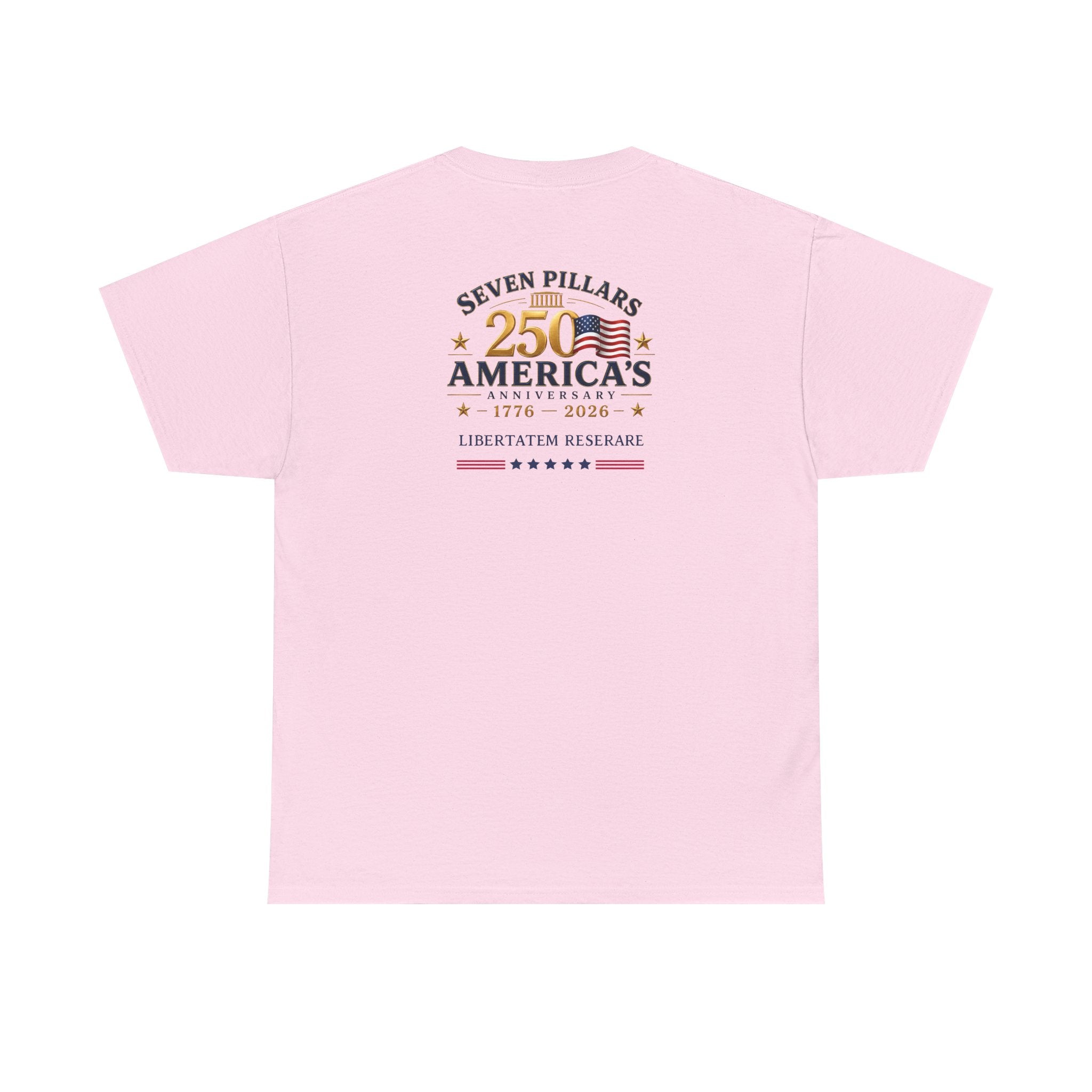 America 250th Anniversary Shirt | Eagle Flag 1776-2026 Tee | Seven Pillars Patriotic T-Shirt | 4th of July Independence Day Gift