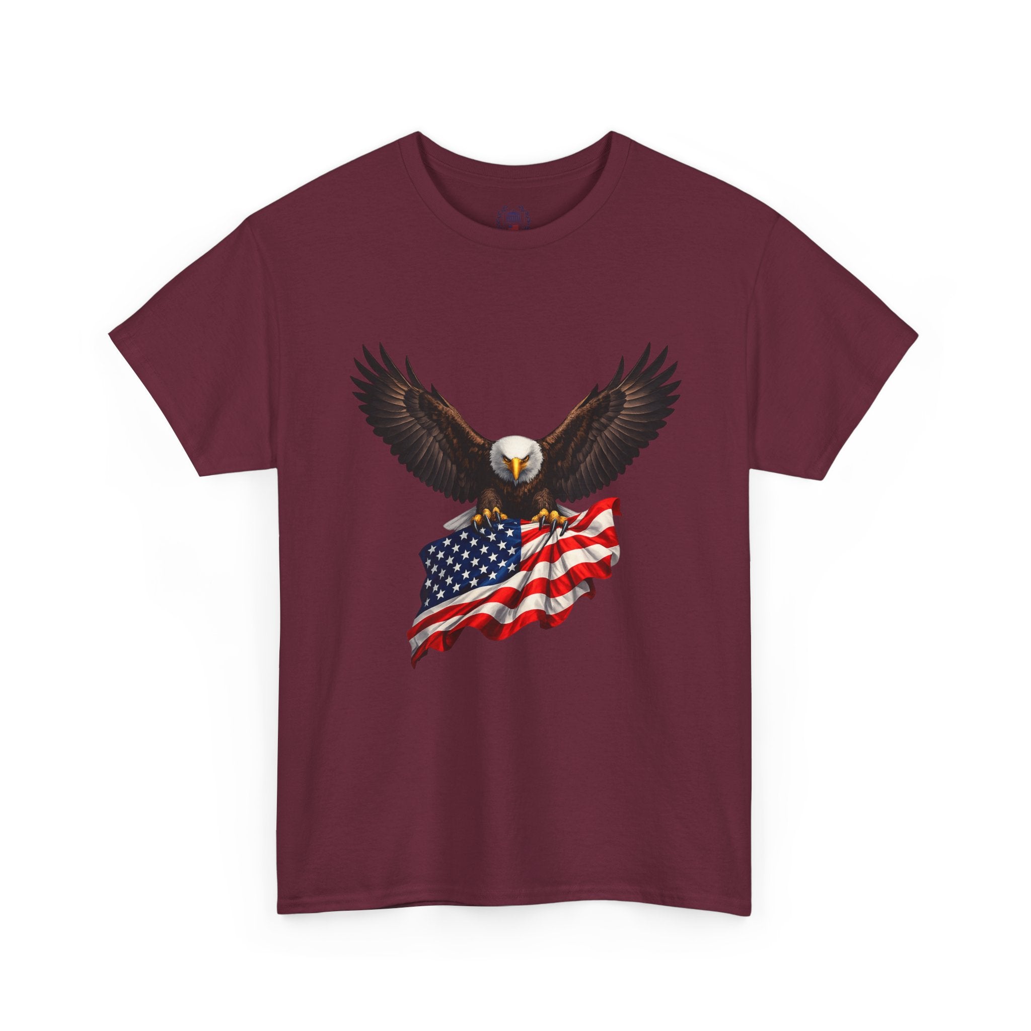 Seven Pillars of Freedom Tee — Patriotic Columns Shield Design