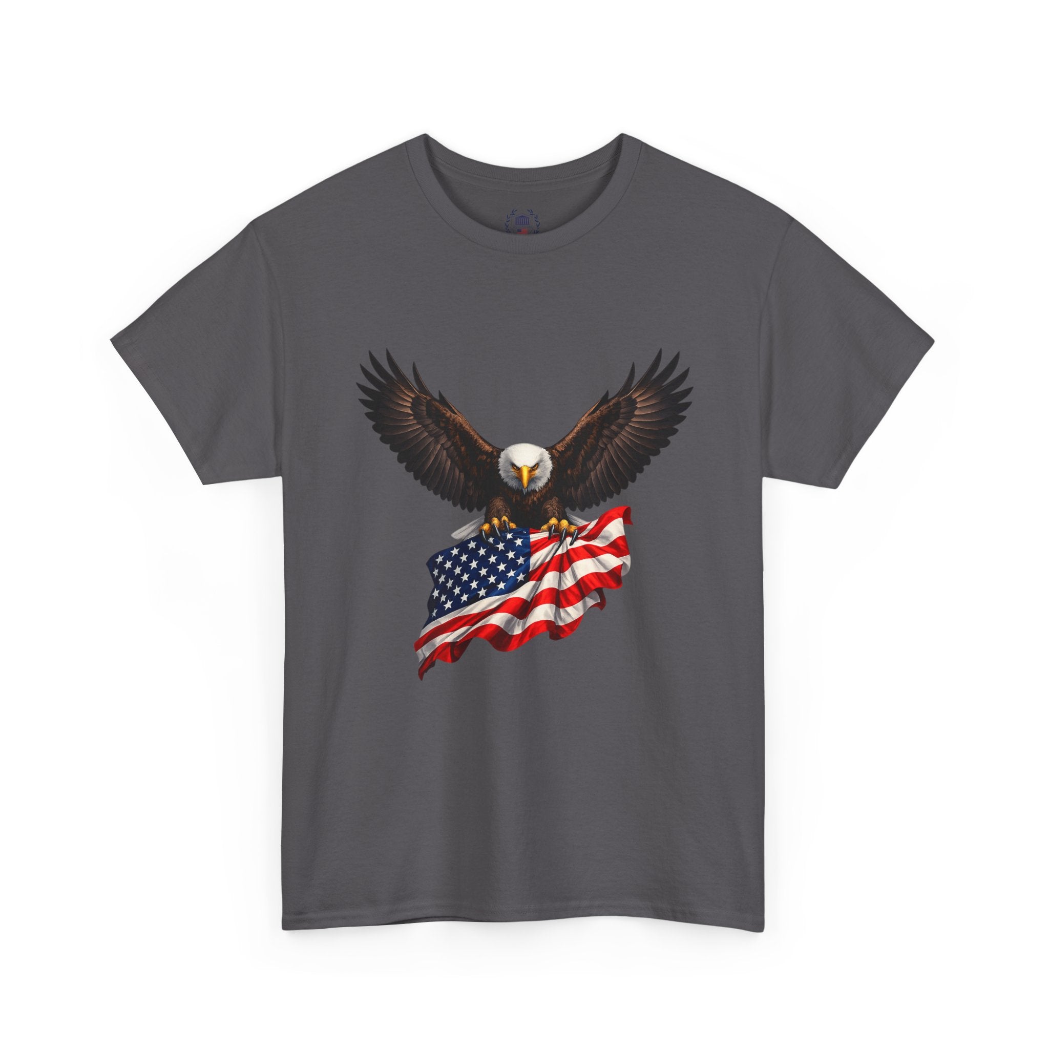 Seven Pillars of Freedom Tee — Patriotic Columns Shield Design
