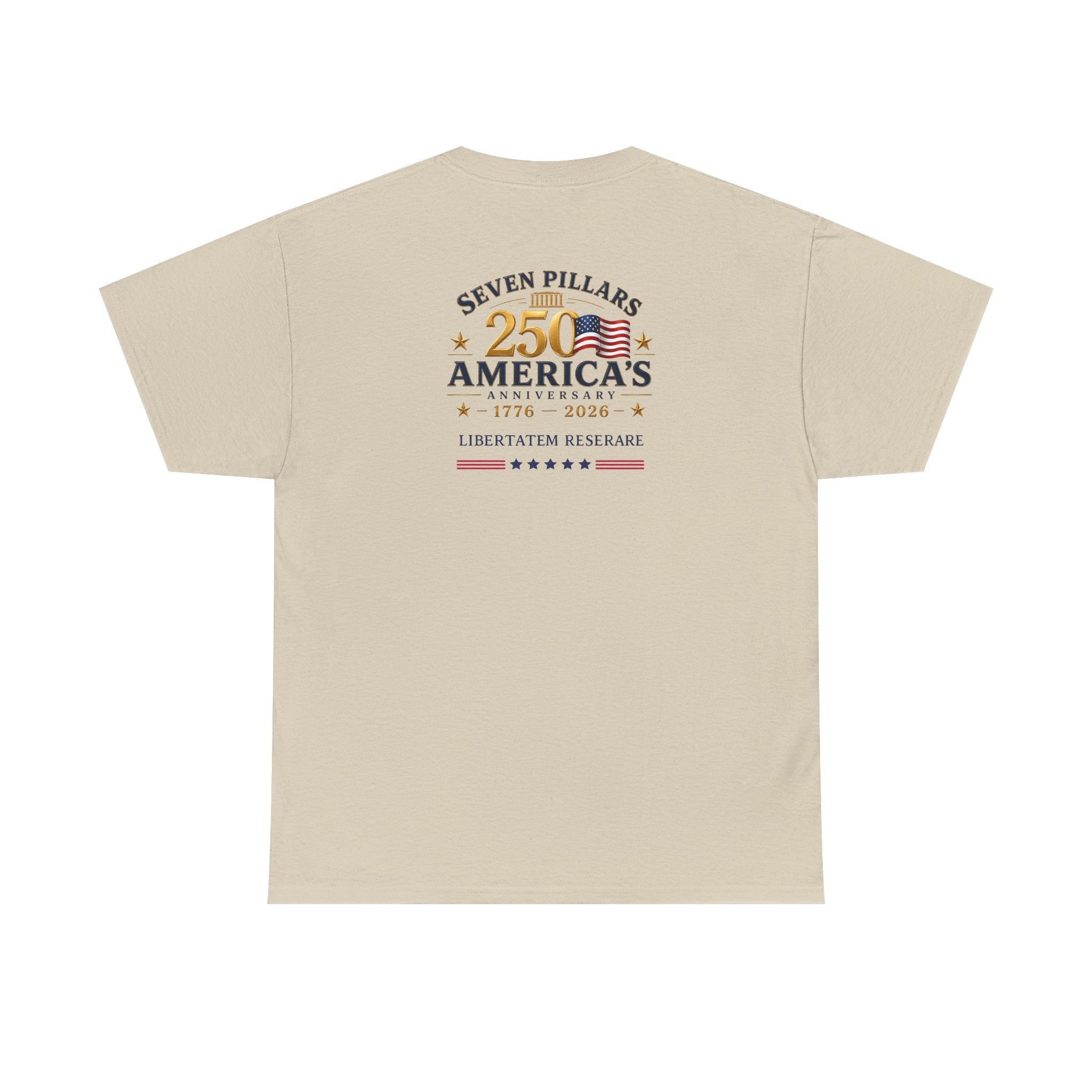 America 250th Anniversary Shirt | Eagle Flag 1776-2026 Tee | Seven Pillars Patriotic T-Shirt | 4th of July Independence Day Gift