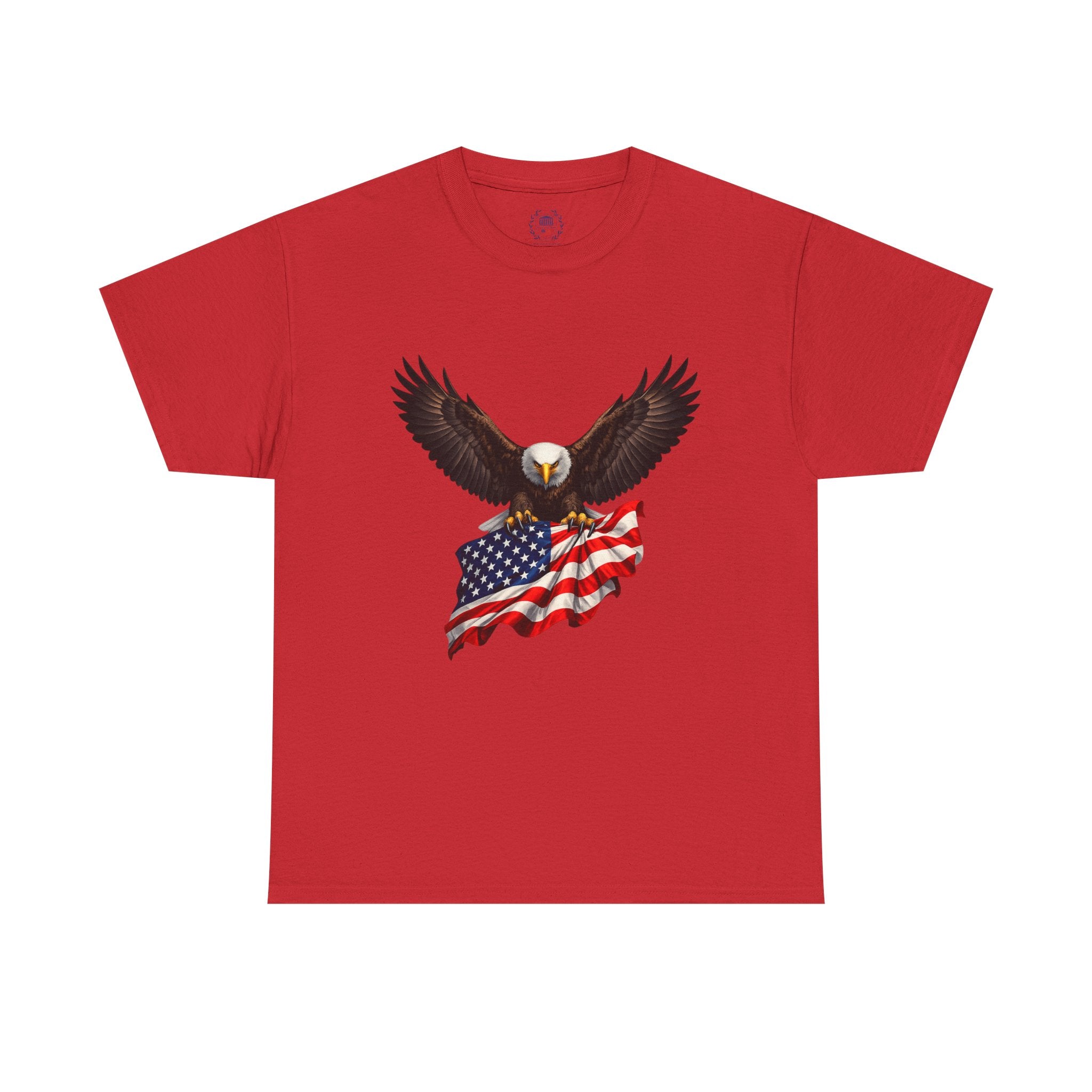 Seven Pillars of Freedom Tee — Patriotic Columns Shield Design