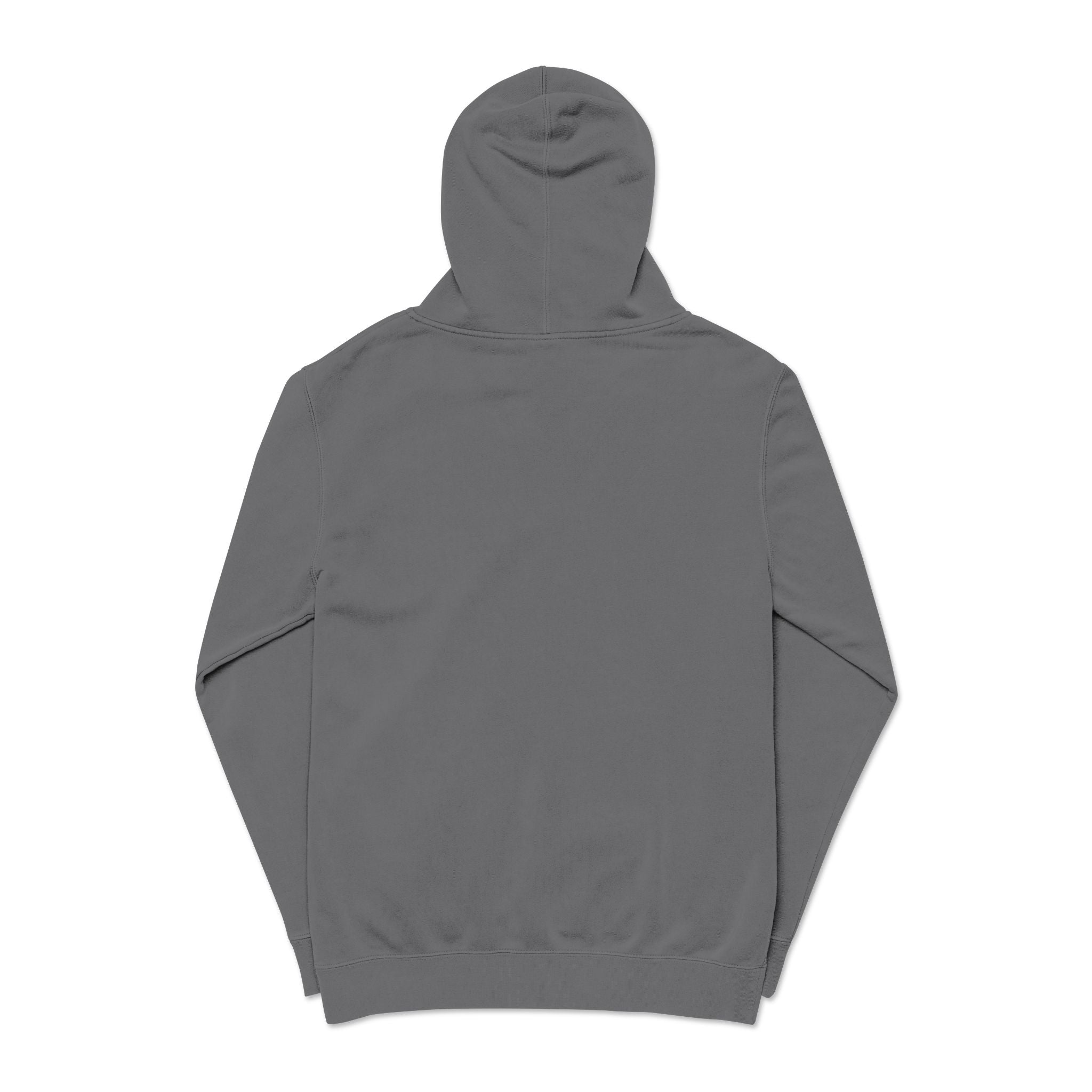 Unisex Pigment-Dyed Embroidered Hoodie - Casual Comfort for Everyday Wear