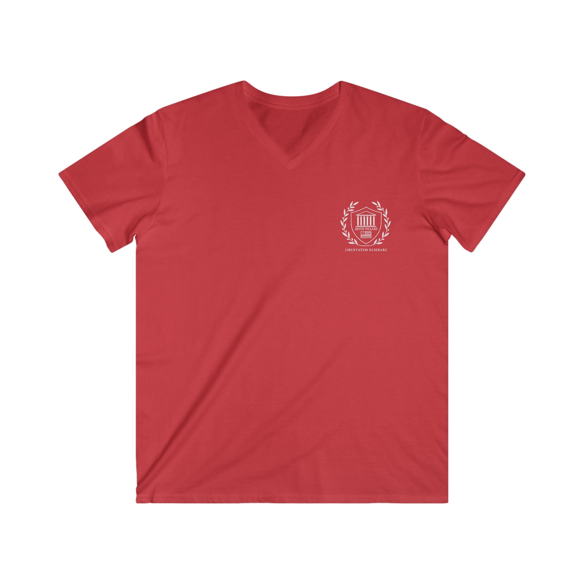 V-Neck Tee - Seven Pillars Freedom Support Cause Stand Up Voice