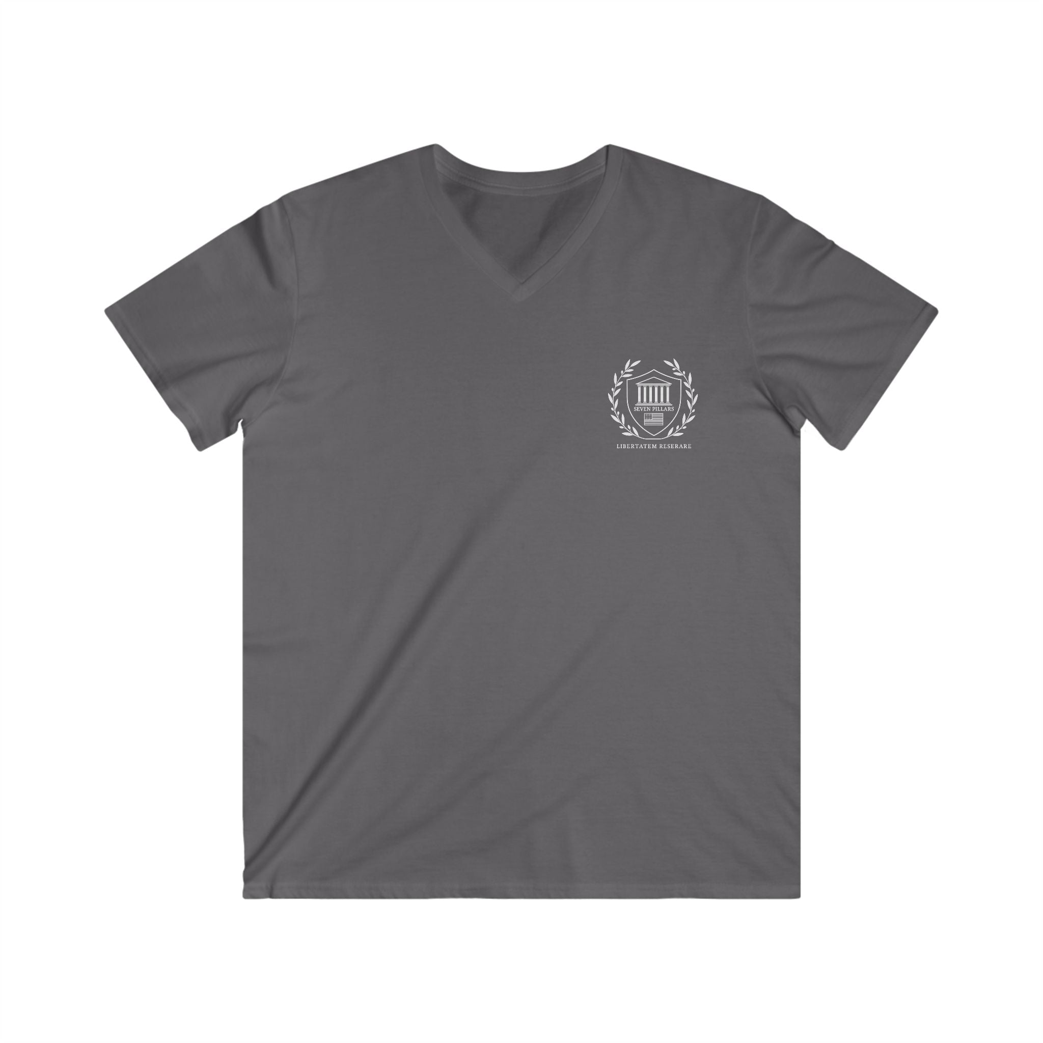 V-Neck Tee - Seven Pillars Freedom Support Cause Stand Up Voice