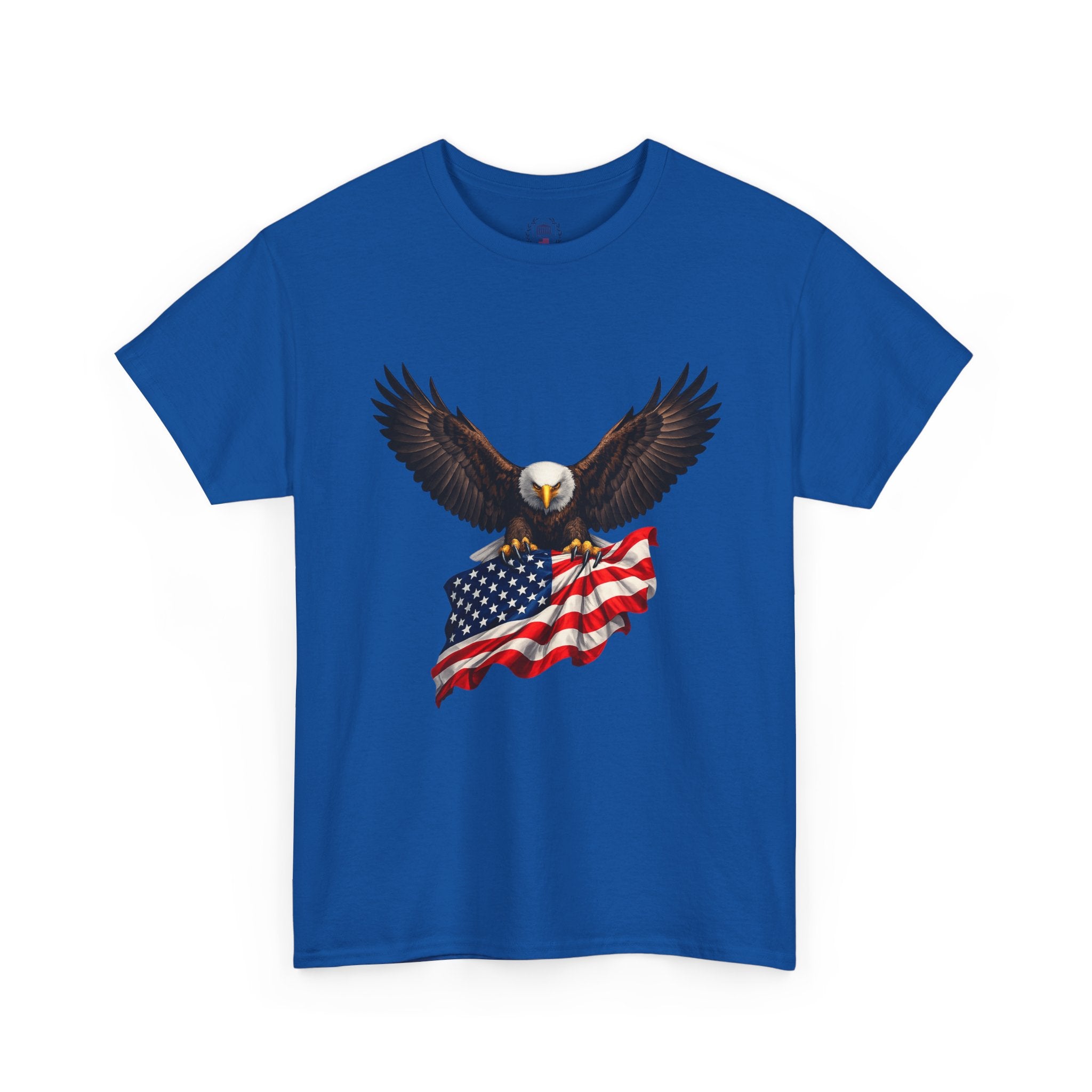 Seven Pillars of Freedom Tee — Patriotic Columns Shield Design